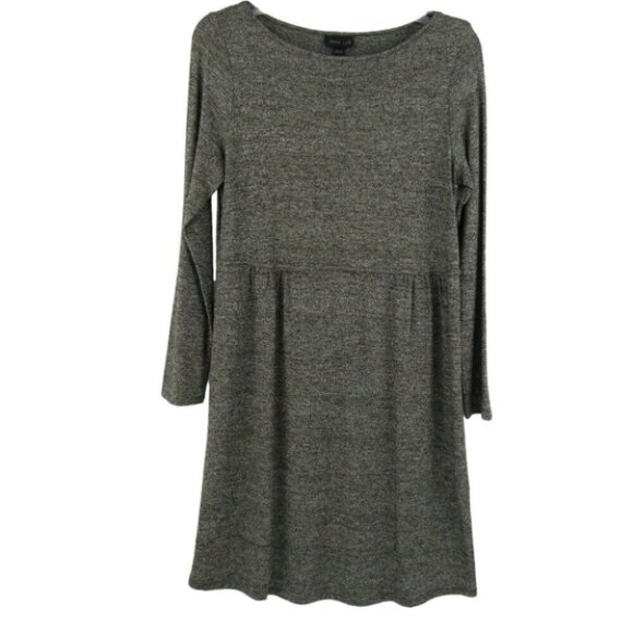 J Jill Wearever Collection Heathered Gray Dress Size S Long Sleeve Stretch - Picture 1 of 8